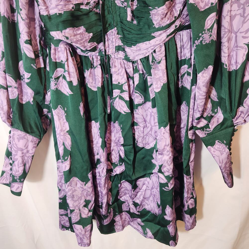 BY MALINA Gigi Mini Green Purple Semi Formal Dress - Picture 3 of 13